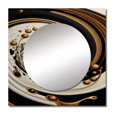 Hringur - Modern Square Living Room Wall Mirror Art