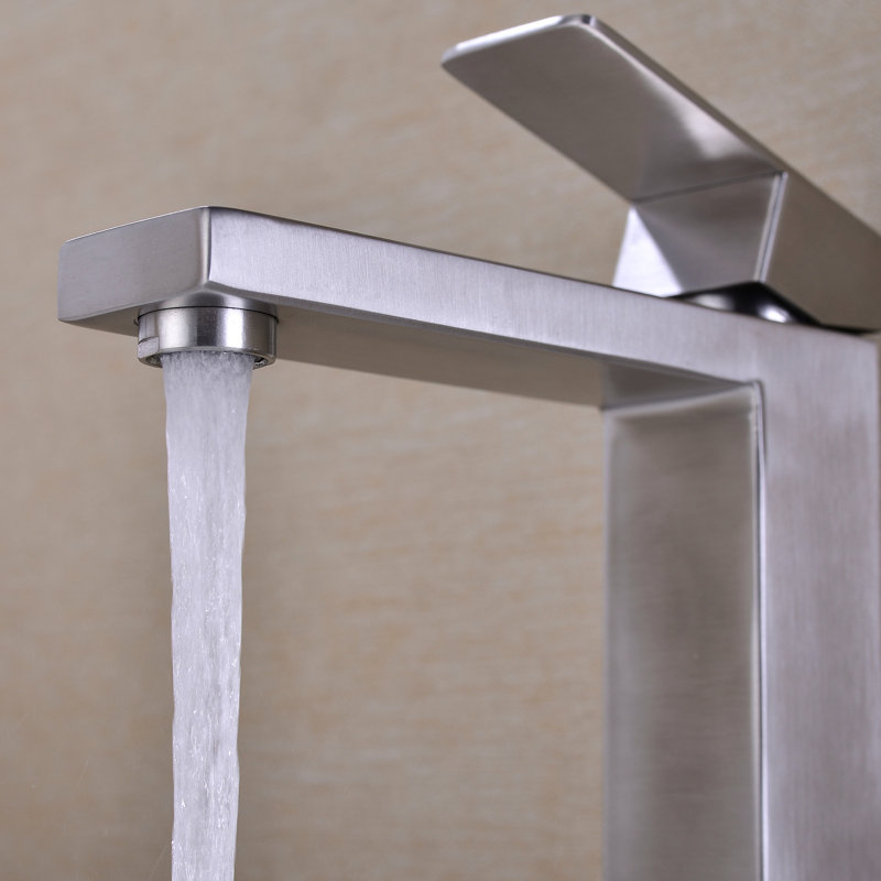 Stainless Steel Sink Faucet - Smooth Operation, Splash Feature Single Handle Bathroom Tap Rust , Easy Water Flow Control