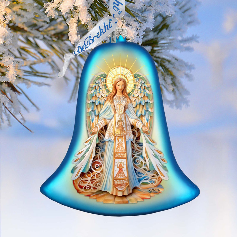 Figurine suspendue ange cloche de Noël