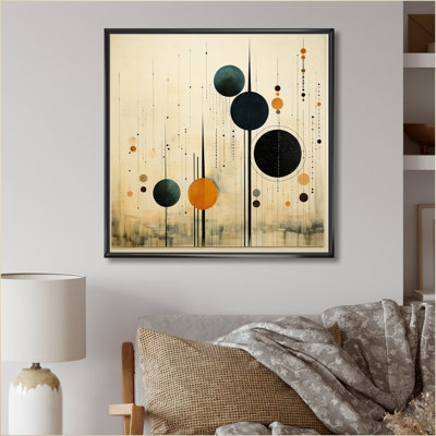 Colorful Mid Century Minimalist Oasis IV - Minimalism Large Wall Art