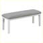 Ensemble de salle à manger 6 pièces de style classique et traditionnel avec 4 chaises rembourrées et un banc-556771363-556771366-556771367