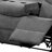 Kalen Grey Chenille Sofa W/ Drop Down Table
