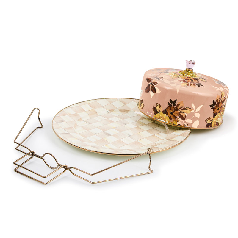 Wild Rose Cake Carrier, Mauve