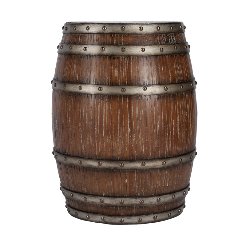Calumet Rustic Barrel Side Table