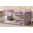 Toko Solid Rubberwood Twin Over Twin Bunk Bed with Ladder - Pink