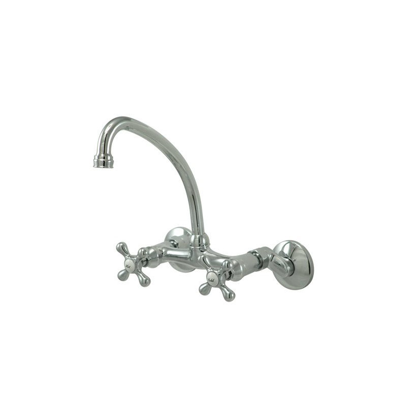 High Arch Touchless Bridge Faucet, Polished Chrome