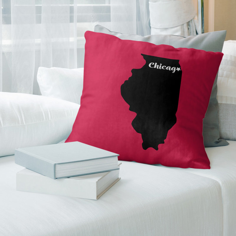 Coussin décoratif, Chicago, 26 po x 26 po, Basketball