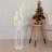 5-arm Clear Solid Acrylic Candle Holder for Wedding Party Ceremony Home Decor