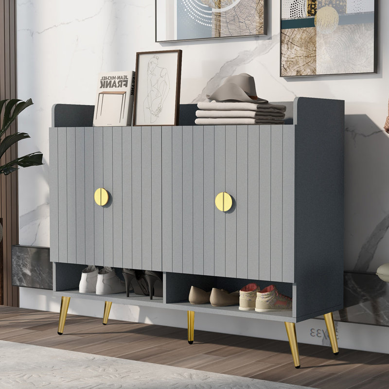 Range-chaussures moderne en bois avec rangement pour chaussures pour l'entrée et le salon