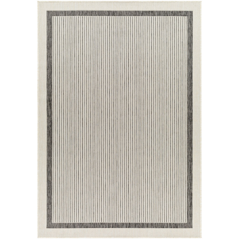 Striped Indoor / Outdoor Rug, Rectangle 5'3" x 7'