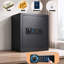 Heavy-Duty Steel Security Safe Cabinet with Fingerprint, Digital Lock, and 5 Bolts for Home & Office - Black