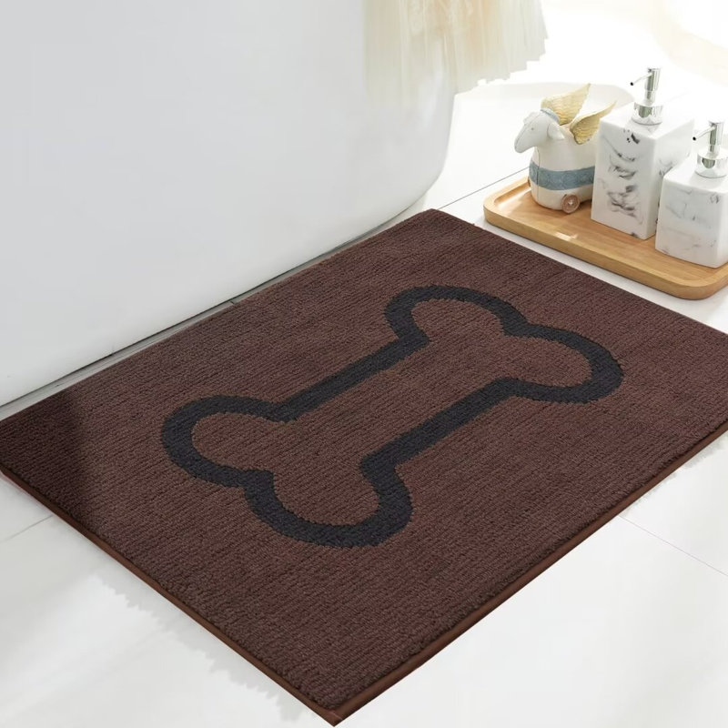 Paillasson absorbant pour l'intérieur, L 32 po x l 20 po, Brun
