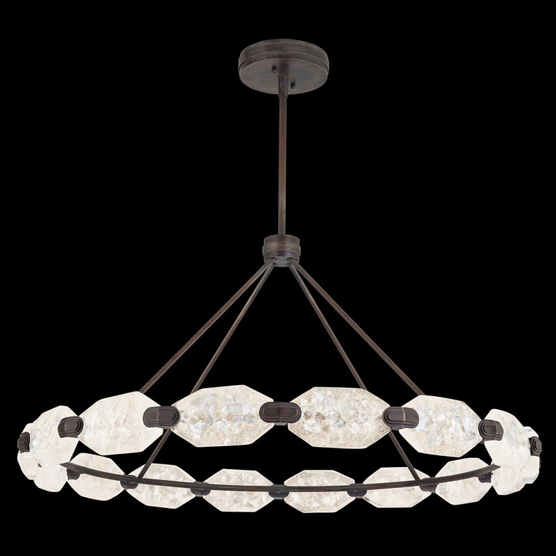Lustre rond 48,5 po Allison Paladino, Bronze patiné