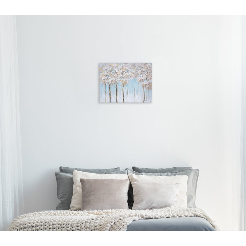 Peinture sur toile tendue, H 12 po x l 16 po x P 1,5 po