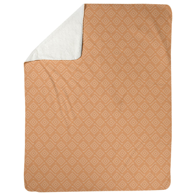 Couverture polaire Katelyn Elizabeth, L 52,5 po x L 62,5 po, Orange