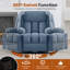 Fauteuil inclinable surdimensionné avec chaleur et massage-2026175029