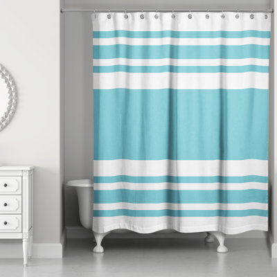 Hylan Striped Shower Curtain
