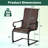 2 PCS Patio Chairs C-Spring Motion Chairs with Quick-drying & Breathable Fabric-1674496750