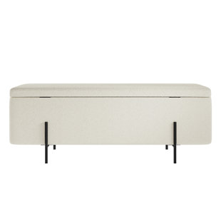 Velvet Upholstered Storage Bench