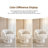 Upholstered Swivel Accent Chair Barrel Chair with Pillow-1722810555