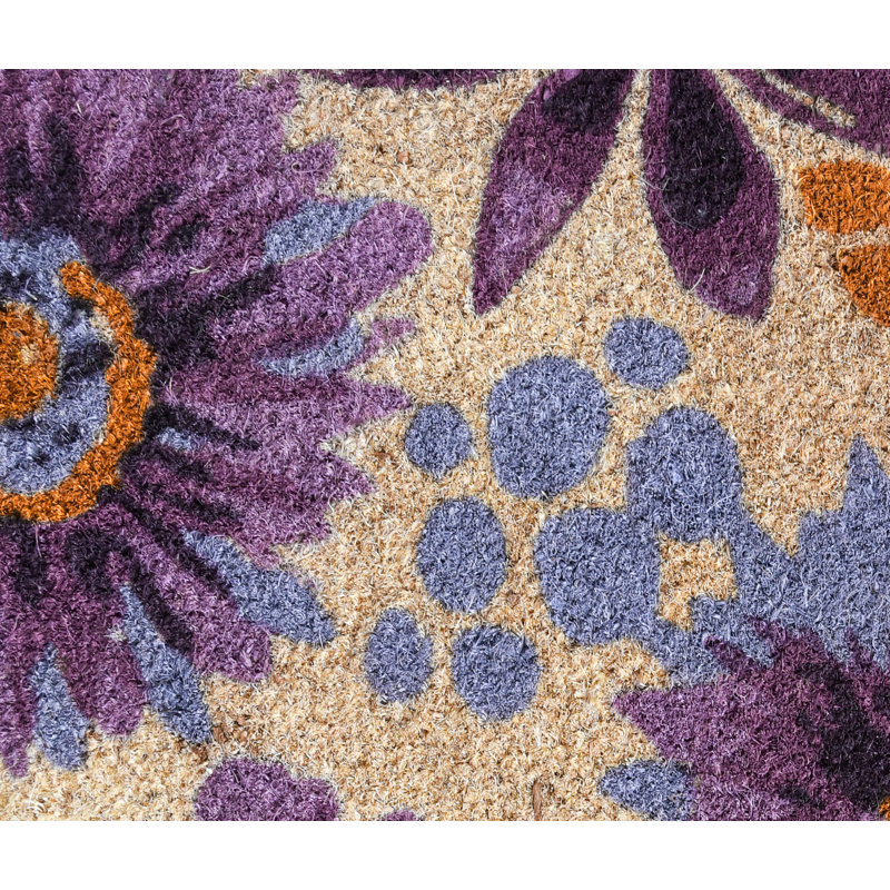 Blossom 24X36 Coir Doormat By Kosas Home