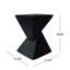 Table d'appoint charmante en béton léger avec motif de sablier torsadé-1183316384