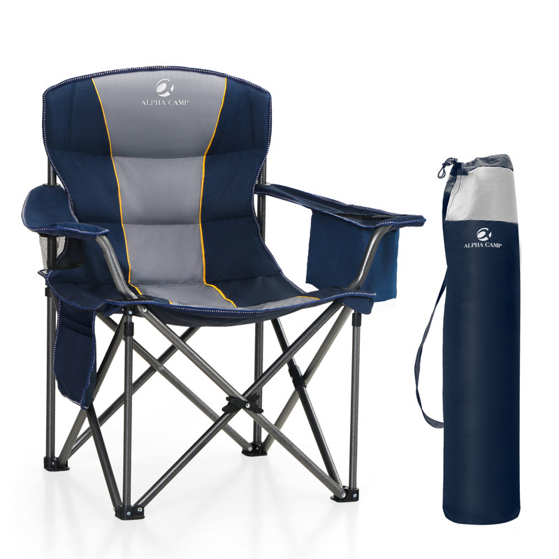 Baldwinville Folding Camping Chair, Blue/Grey, 1