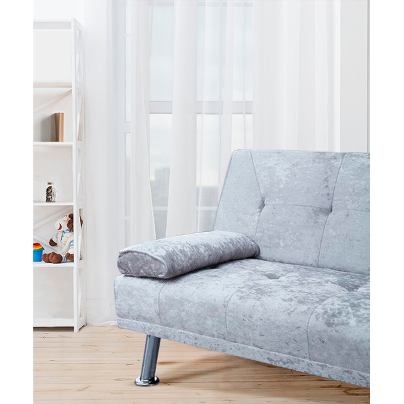 Haven 3 Seater Sofa Bed, Silver