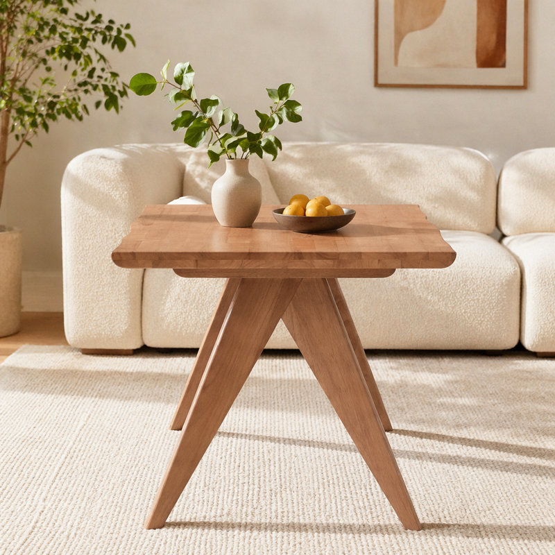 Table d'appoint naturelle, 21.65" H x 21.65" W x 21.65" D, Natural