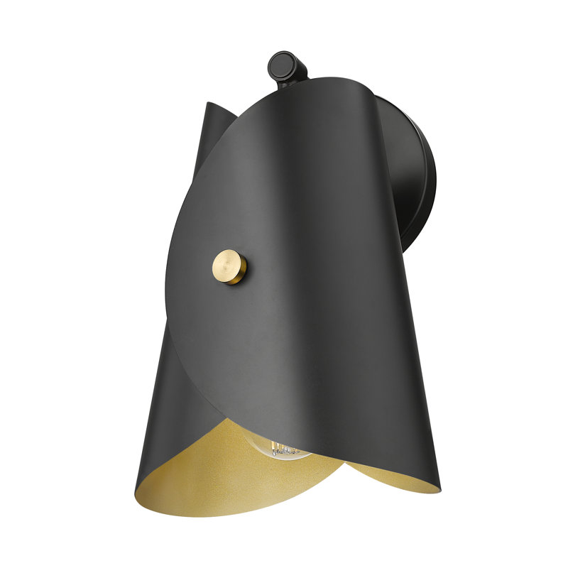 Andreoni 1 Light Wall Sconce, Matte Black