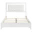 Lit superposé simple argenté sur lit double Long Beach