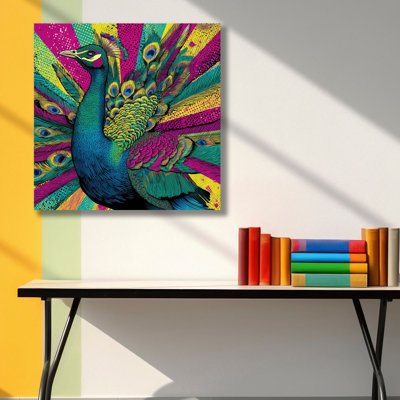 Superbe peinture décorative sur toile, 17,7 po x 27,6 po | 100% toile avec cadre 100% bois (épaisseur: 1,1 pouce) | Parfait pour la décoration intérieure, le salon et le bureau, une œuvre d'art accrocheuse pour tout espace