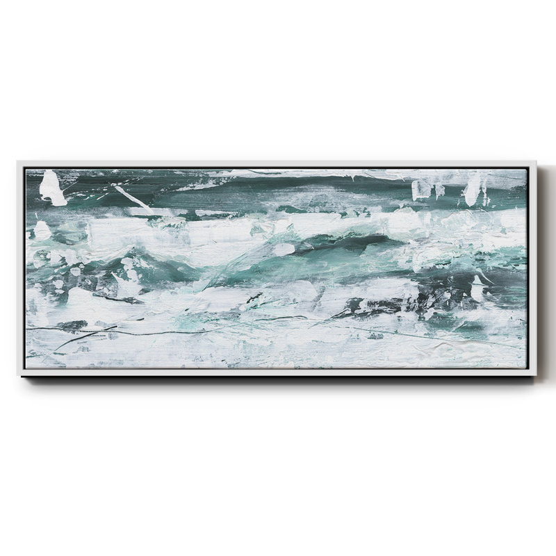 Misty Waves II - toile encadrée, H 24 po x l 60 po