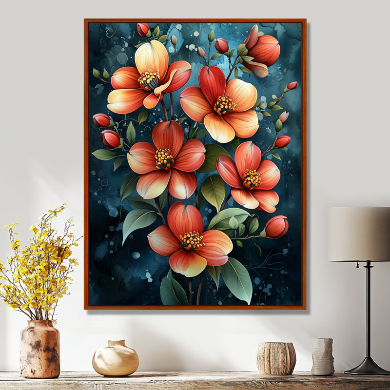 Korte cornouiller une symphonie de branches et de fleurs II - cornouiller, H 40 po x l 30 po, Brun