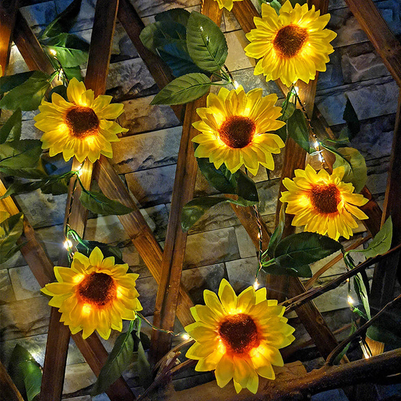  Guirlande solaire tournesol guirlande de lumières