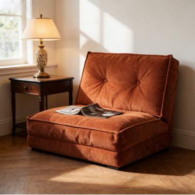 Canapé-lit réglable au sol convertible - Chaise longue pliante multifonctionnelle pour le salon et la chambre à coucher