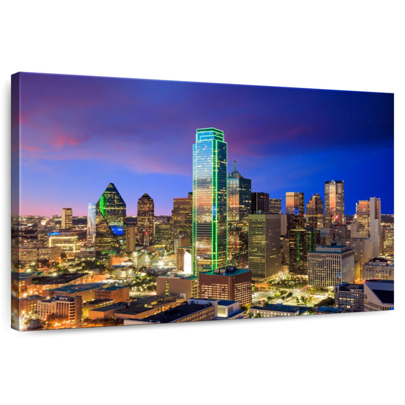 Paysage urbain Sirci Dallas, H 30 po x l 45 po