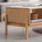 49.76" Burlywood Solid Wood Rectangular Coffee Table