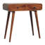 Console à deux tiroirs en bois courbé