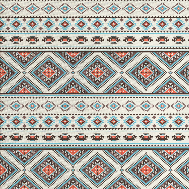 Tissu aztec, H 36 po x l 58 po x P 1 po