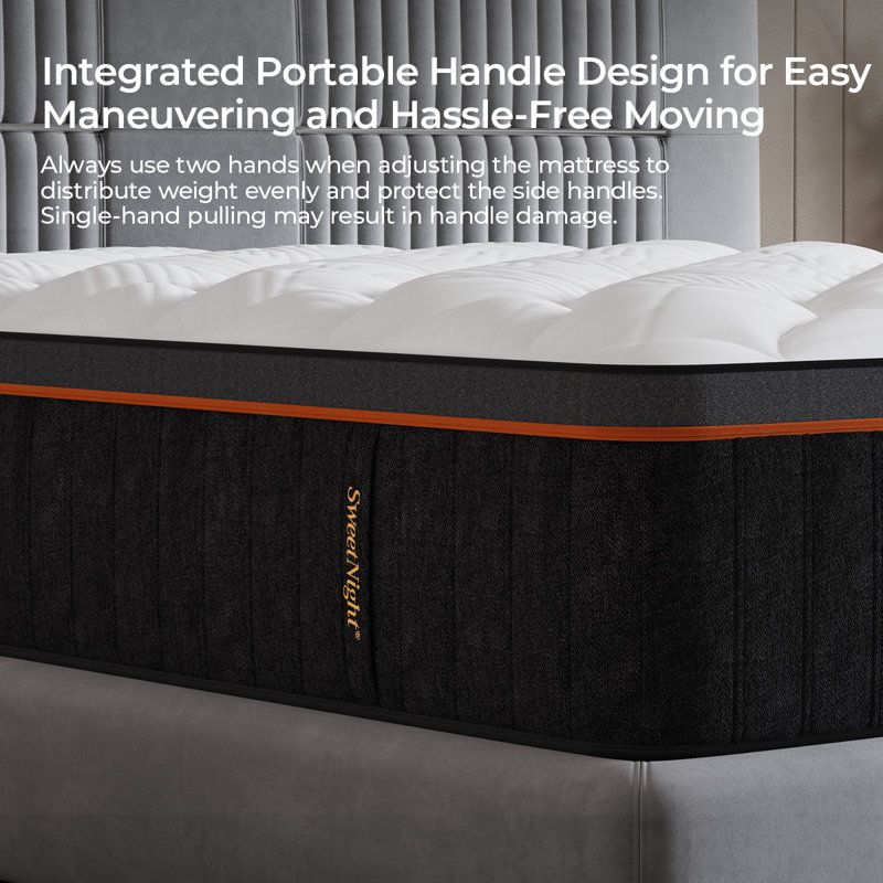 Sweetnight 14 Inch Cooling Hybrid Mattress with Gel Memory Foam, Medium Firm, CertiPUR-US, California King, 14"
