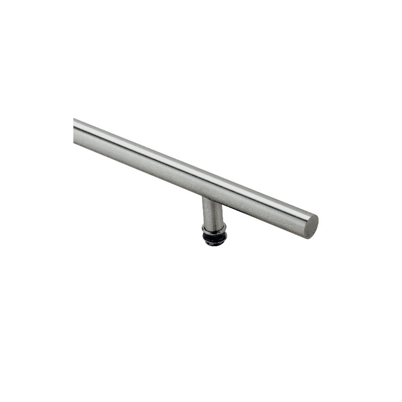 Poignée de porte ronde en acier inoxydable 304, satiné, Satin, H 24 po x l 1,25 po x P 2 po
