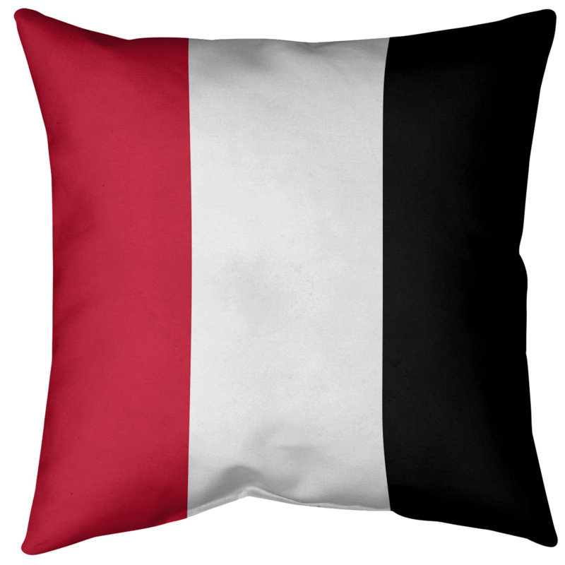 Coussin décoratif intérieur/extérieur en football atlanta retour, 16 po x 1 po, Principal