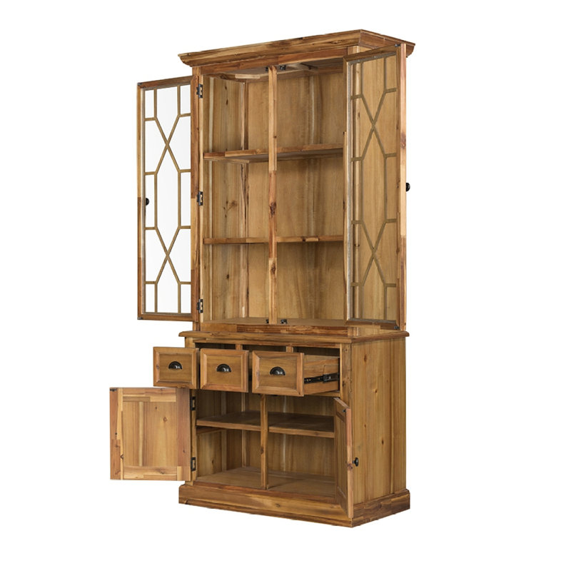 Armoire / crédences 39,4 x 18 x 83 po, Bois naturel / brun