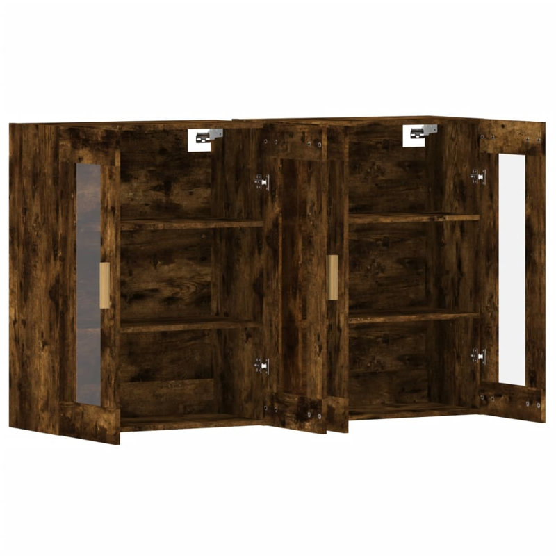 Mekisha Bathroom Cabinet, Smoked Oak