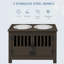 Grands bols surélevés pour chien avec armoire. 37L. Prend en charge l'alimentation des animaux de compagnie. Convient à un grand bol adapté. With Promotes Eating Approuvé