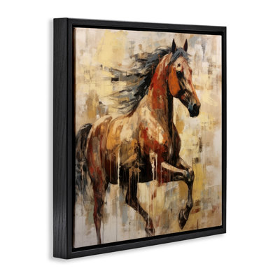 Cheval brun moderne