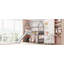 Lit mezzanine avec glissade et clôture, lit maison avec glissade-1115677362