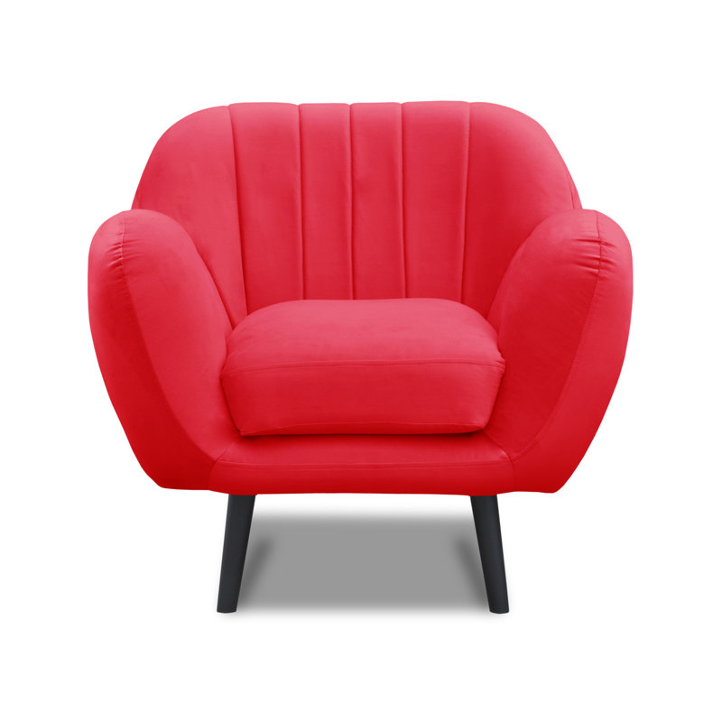Cooper Upholstered Armchair, Red