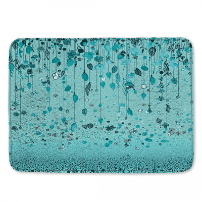 Tapis de bain floral